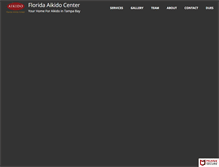 Tablet Screenshot of flaikidocenter.com